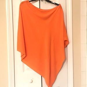 Michael Kors orange one shoulder blouse Size S/M